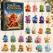 Dragon Kingdom Advent Calendar 2026 - 24-Day Festive Countdown, Acrylic Charms Blind Box - Gift For Dragon Lovers