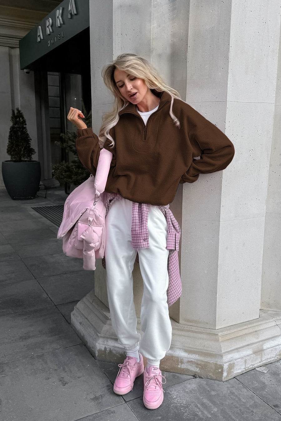 Fleece Quarter Zip Pullover