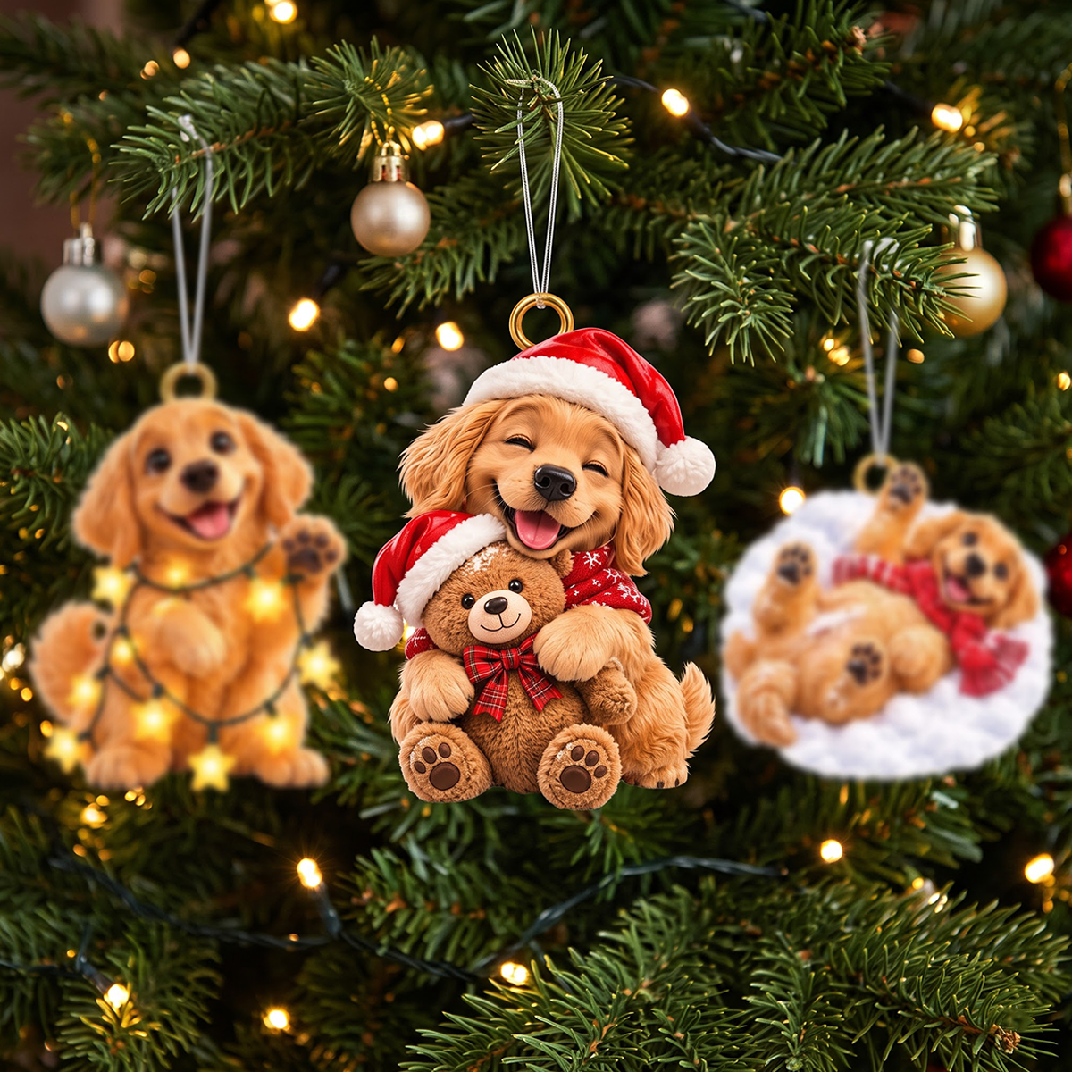 Christmas Golden Advent Calendar 2026 - 24 Day Spirits Countdown, Acrylic Charms Blind Box - Gift For Family
