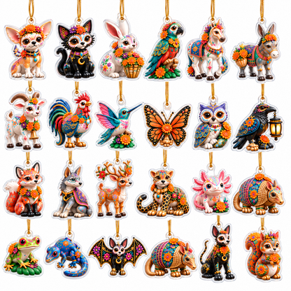 24 Days of Día de Muertos Pets & Spirit Animals Advent Calendar 2026 – Colorful Animal Figurine Countdown, Day of the Dead Gift