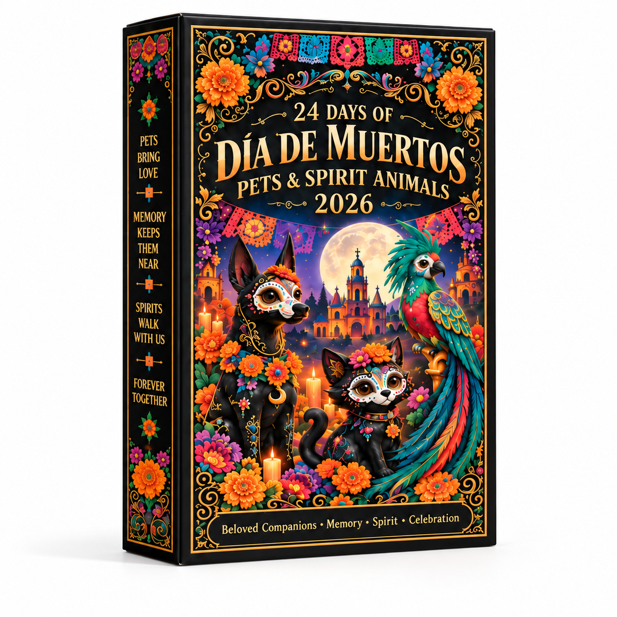 24 Days of Día de Muertos Pets & Spirit Animals Advent Calendar 2026 – Colorful Animal Figurine Countdown, Day of the Dead Gift