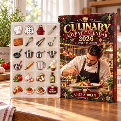 Personalized Culinary Advent Calendar: Custom Chef Blind Box, 24 Charms