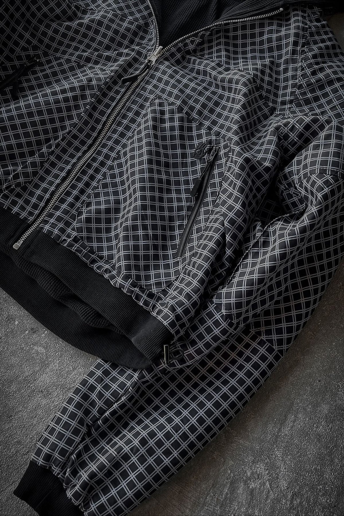 Reversible Plaid Zip Hoodie