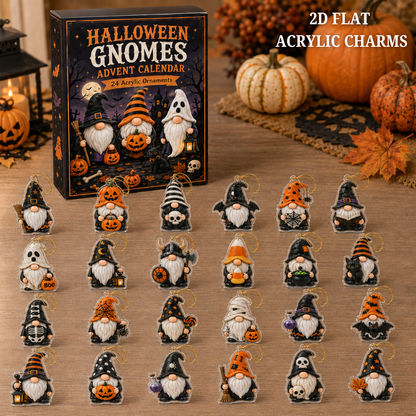 Spooky Gnome Squad Advent Calendar 2026 - 24 Day Spirits Countdown, Acrylic Charms Blind Box - Gift For Family & Friends