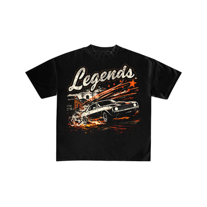 Legends Muscle Car Vintage Graphic Oversized Tee