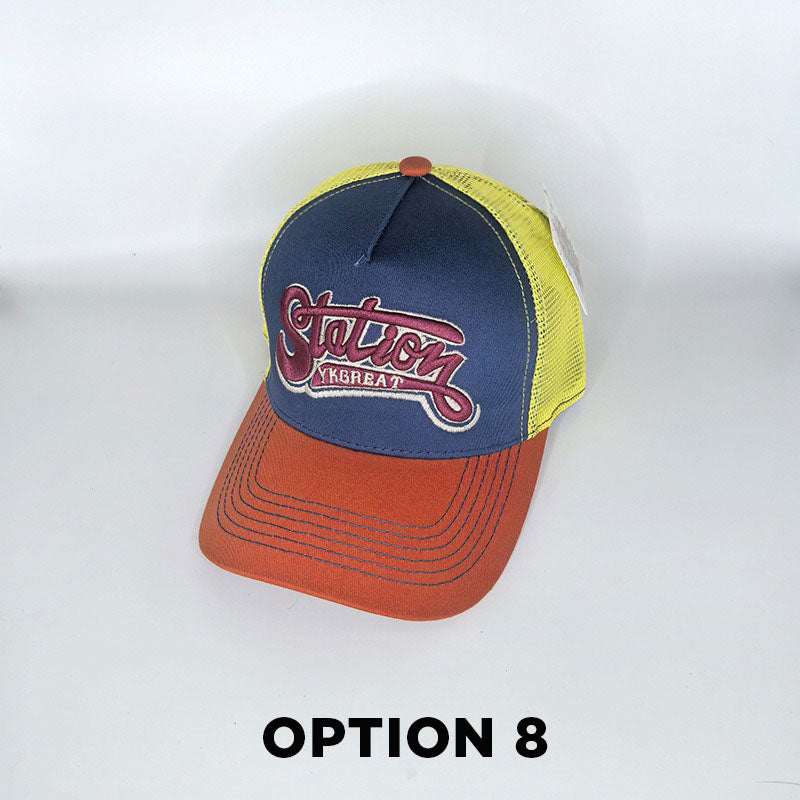 Motorcycle Hip-Hop Embroidered Mesh Baseball Cap