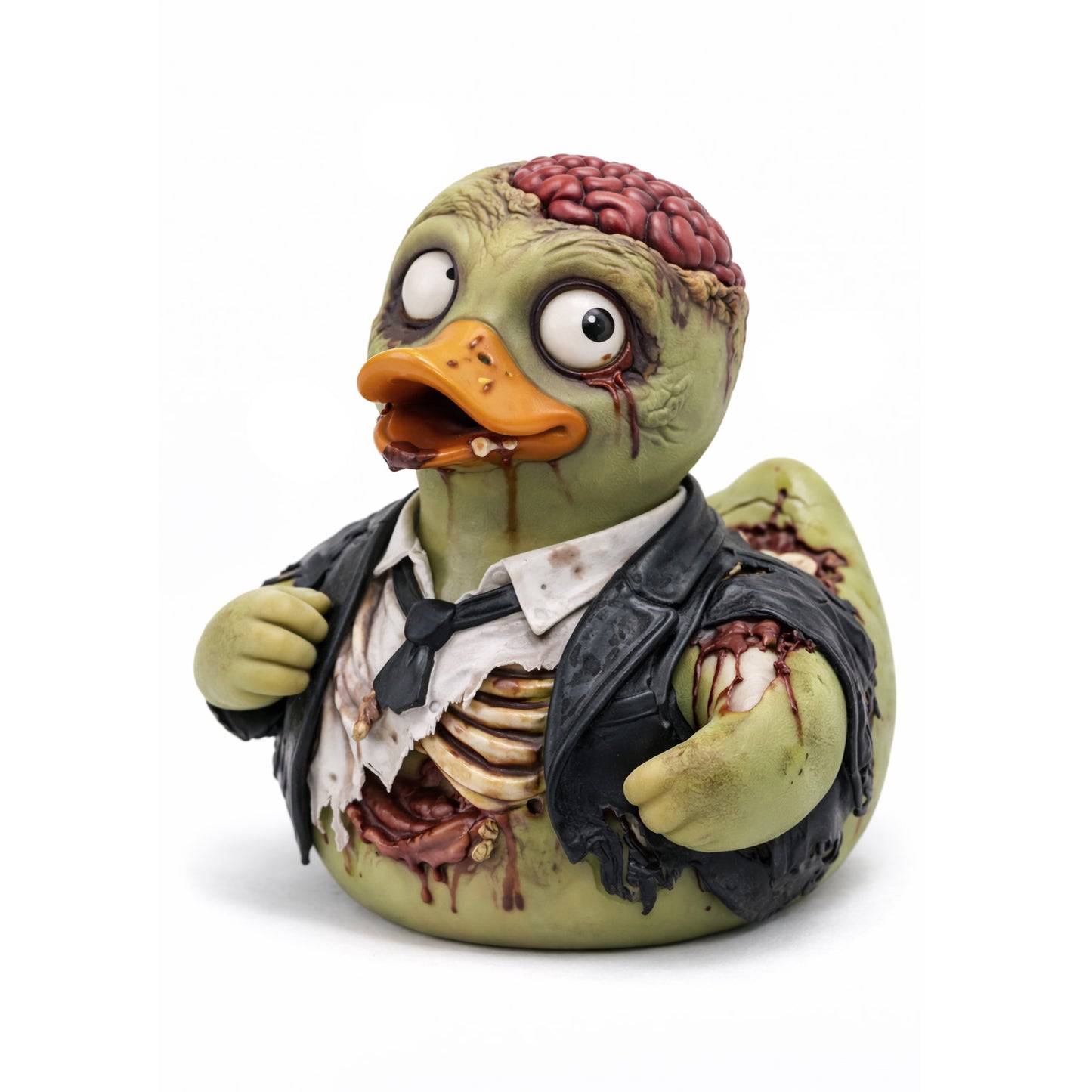 Zombie Business Man Rubber Duck Horror Collectible