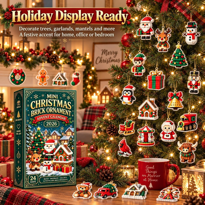 24-Day Mini Christmas - Flat Ornament Advent Calendar