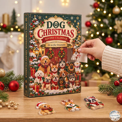 Mixed Breed Dog Advent Calendar 2026 | 24 Day Christmas Countdown with Personalized 2D Ornament
