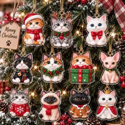 Cat Advent Calendar 2026, 24 Days Christmas Kitten Ornament Countdown Gift Box (2026)
