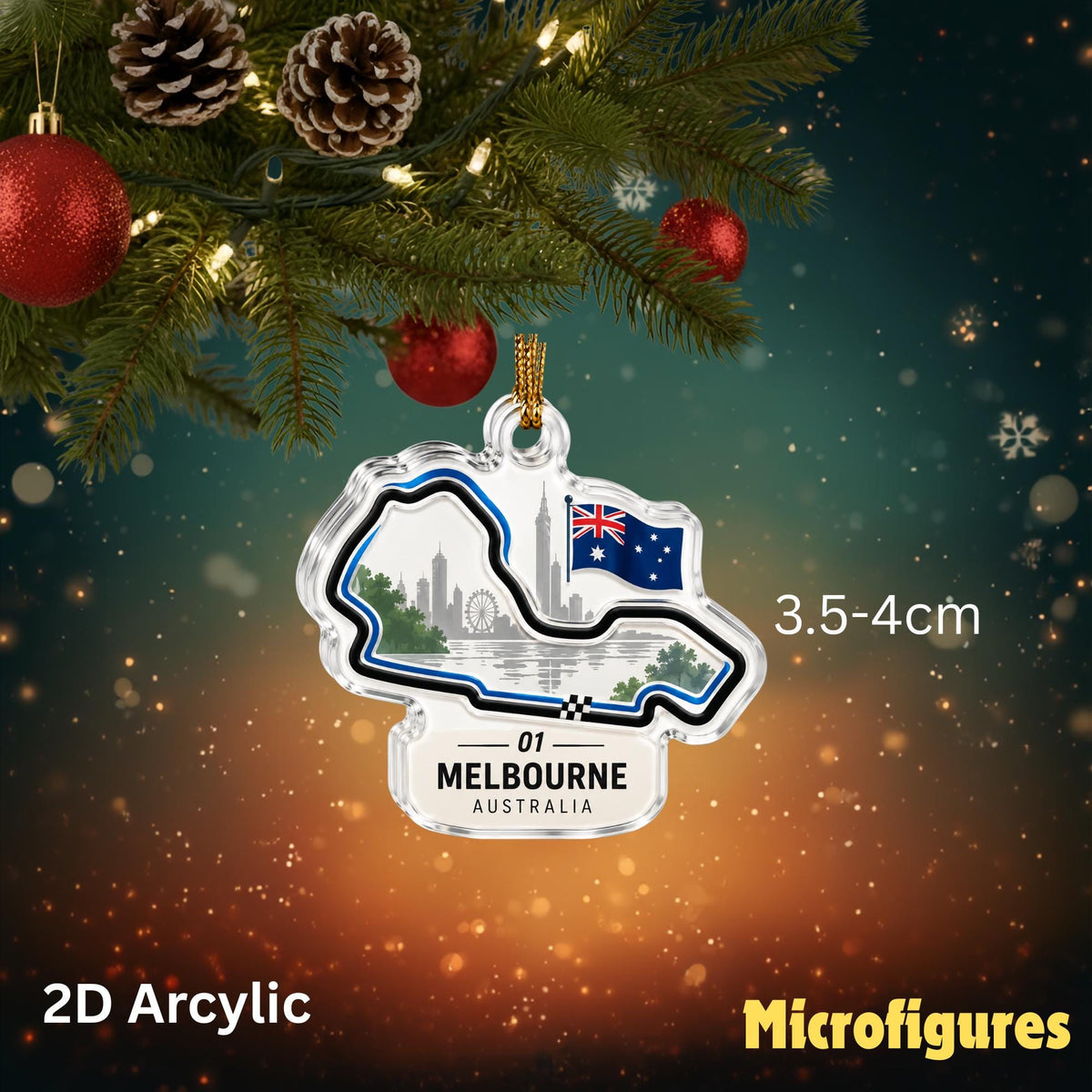 2026 Racing Circuits Advent Calendar, 24 Track Acrylic Ornaments, Motorsport Christmas Countdown, Racing Fan Gift