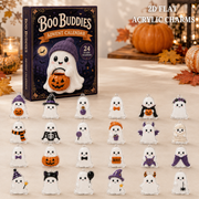 Boo Buddies Advent Calendar 2026 - 24-Day Festive Countdown, Acrylic Charms Blind Box - Gift For Cute Collectors