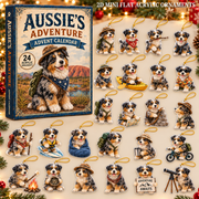 Aussie Dog Adventure Advent Calendar 2026 - 24-Day Festive Countdown, Acrylic Charms Blind Box - Gift For Dog Lovers