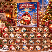 2026 Cute Dumpling Advent Calendar, Kawaii 24 Day Christmas Countdown, Holiday Surprise Toy Gift, Kids Christmas Decor
