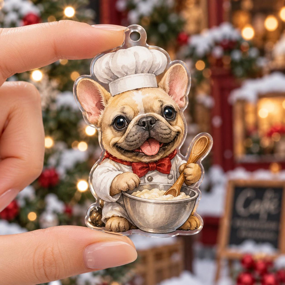 2D Flat Acrylic French Bulldog Advent Calendar 2026, 24 Frenchie Ornaments, Frenchie Christmas Countdown Calendar, French Bulldog Gift