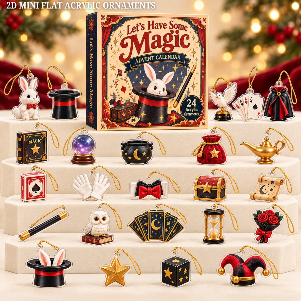 Magic Collection Advent Calendar 2026 - 24-Day Festive Countdown, Acrylic Charms Blind Box - Gift For Magic Lovers