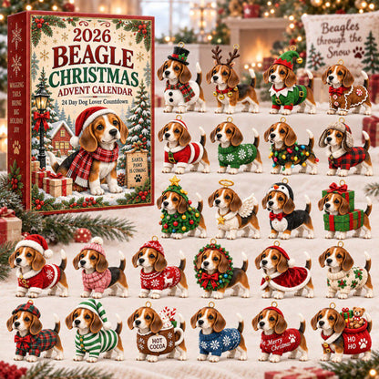 24 Days Pet Lover Advent Calendar 2026, Dog and Cat Christmas Charm Set, Puppy Kitty Blind Box Countdown, Pet Owner Gift