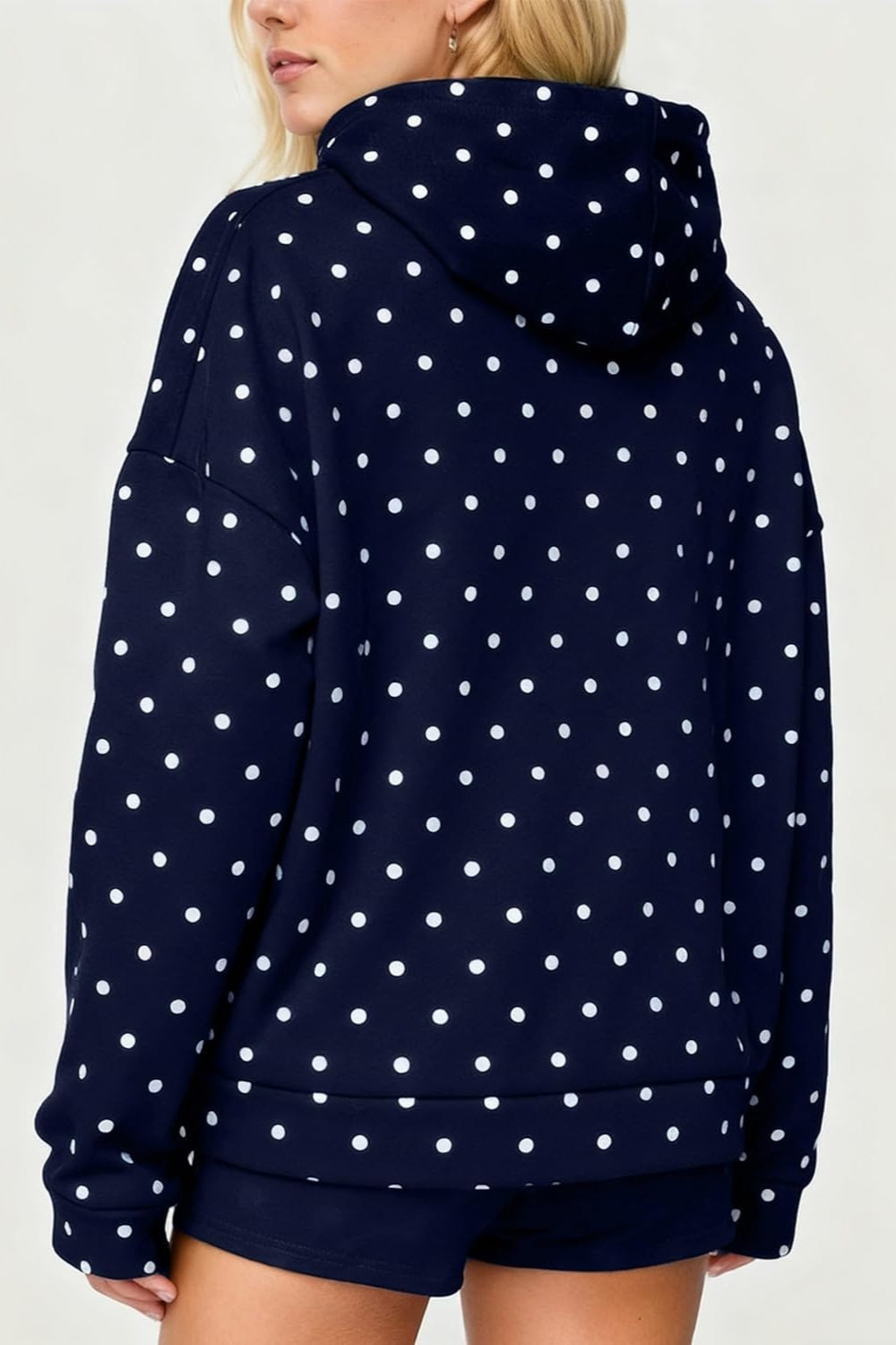 Polka Dot Oversized Hoodie