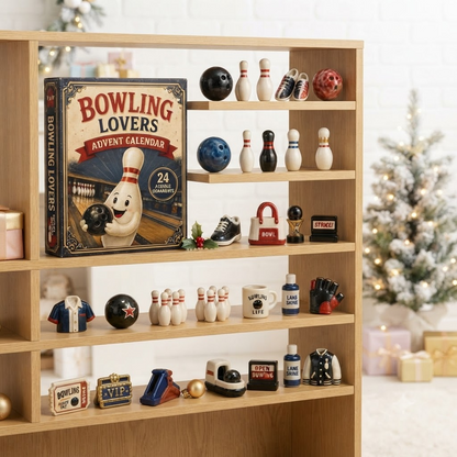 Bowling Mascot Advent Calendar 2026 - 24-Day Festive Countdown, Acrylic Charms Blind Box
