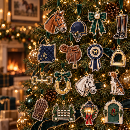 Equestrian Advent Calendar 2026, 24 Day Horse Xmas Countdown, Horse Riding Ornaments, Equestrian Gift for Horse Lover, Rider Holiday Decor