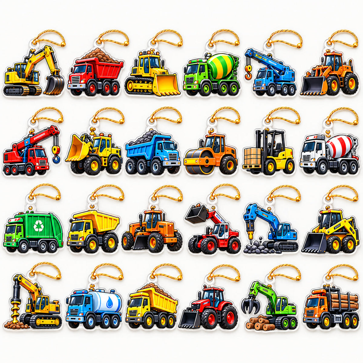 24 Days of Big Rigs - Personalized Christmas Advent Calendar