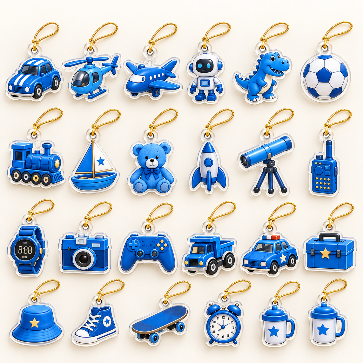 2026 Little Explorer Advent Calendar – 24 Days of Adventure with 24 Blue 2D Acrylic Charms, Fun Christmas Countdown Gift for Kids, Curious Minds & Little Adventurers