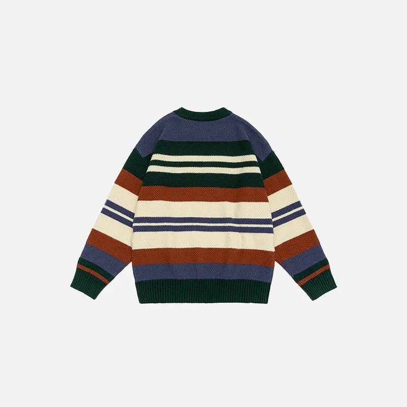 Retro Multi-Stripe Sweater