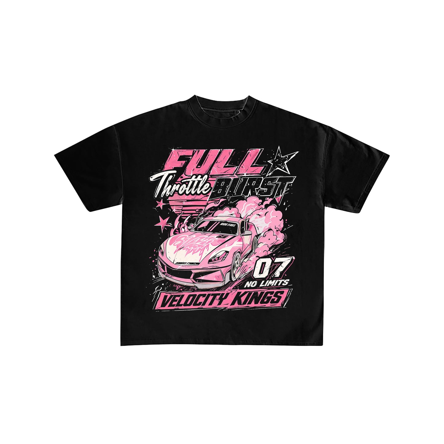 Full Throttle Velocity Kings Pink Racing Graphic Tee