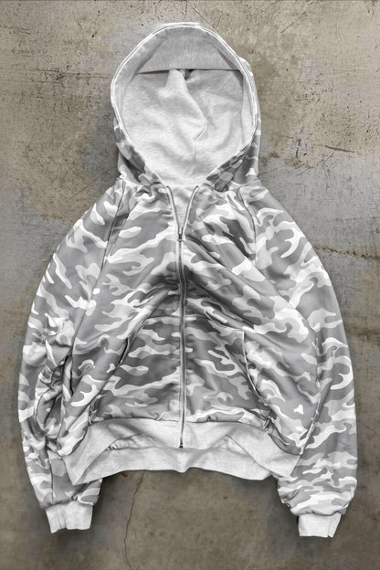 Reversible Camouflage Zip Hoodie