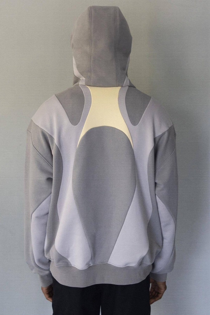 Color Block Zip Hoodie