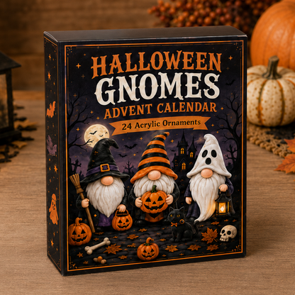 Spooky Gnome Squad Advent Calendar 2026 - 24 Day Spirits Countdown, Acrylic Charms Blind Box - Gift For Family & Friends