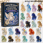 Horse Mythical Advent Calendar 2026 - 24-Day Festive Countdown, Acrylic Charms Blind Box - Gift For Fantasy Lovers