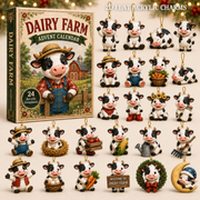 Dairy Farm Advent Calendar 2026 - 24-Day Festive Countdown, Acrylic Charms Blind Box - Gift For Farmer