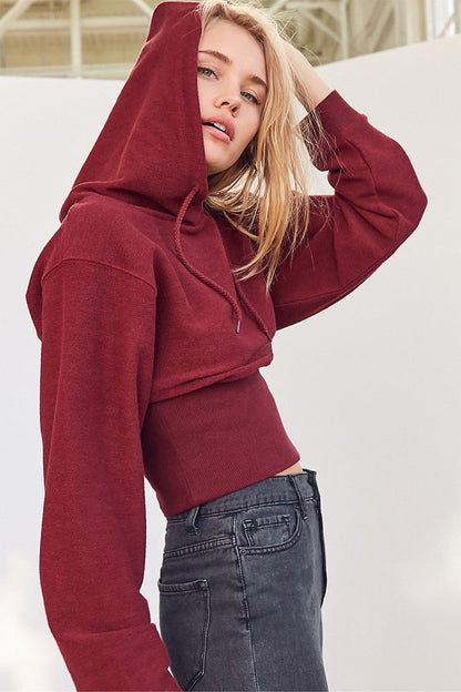 High Waist Loose Fit Hoodie