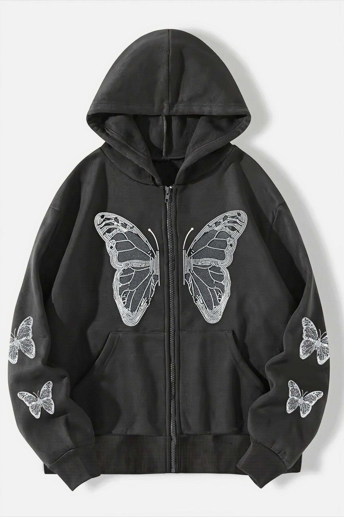 Butterfly Graphic Zip Hoodie
