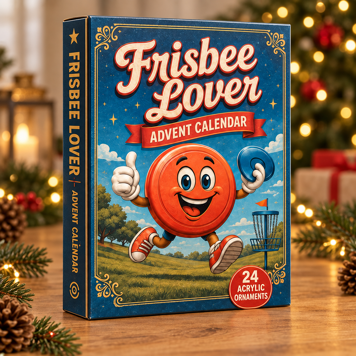 Frisbee Lover Advent Calendar 2026 - 24-Day Festive Countdown, Acrylic Charms Blind Box - Gift For Frisbee Lovers