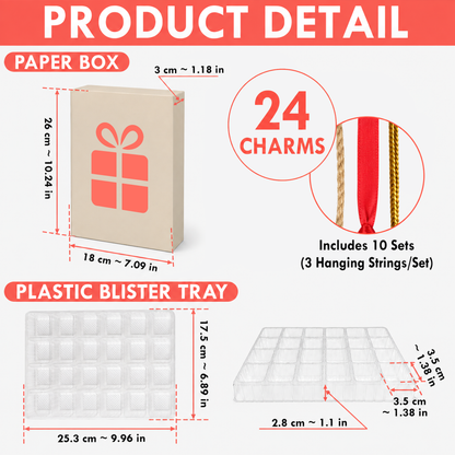CHRISTMAS KICKOFF 40% OFF - Christmas Pug Advent Calendar 2026 - 24-Day Festive Countdown, Acrylic Charms Blind Box - Gift For Dog Lovers