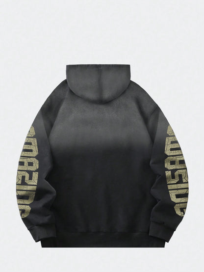 Amazing Face Graphic Vintage Print Hoodie
