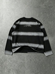 Ambition Faded Striped Long Sleeve Oversized Tee