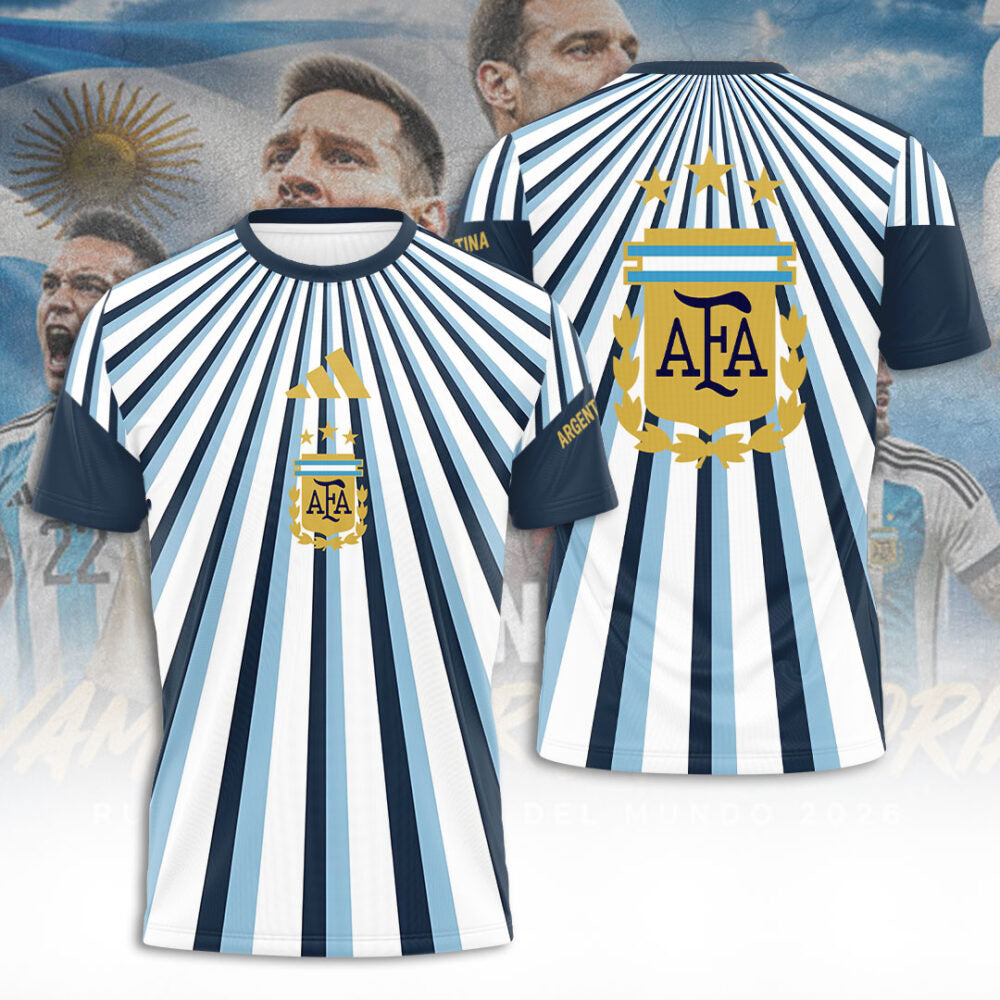 Argentina Sunburst Soccer Fan Jersey