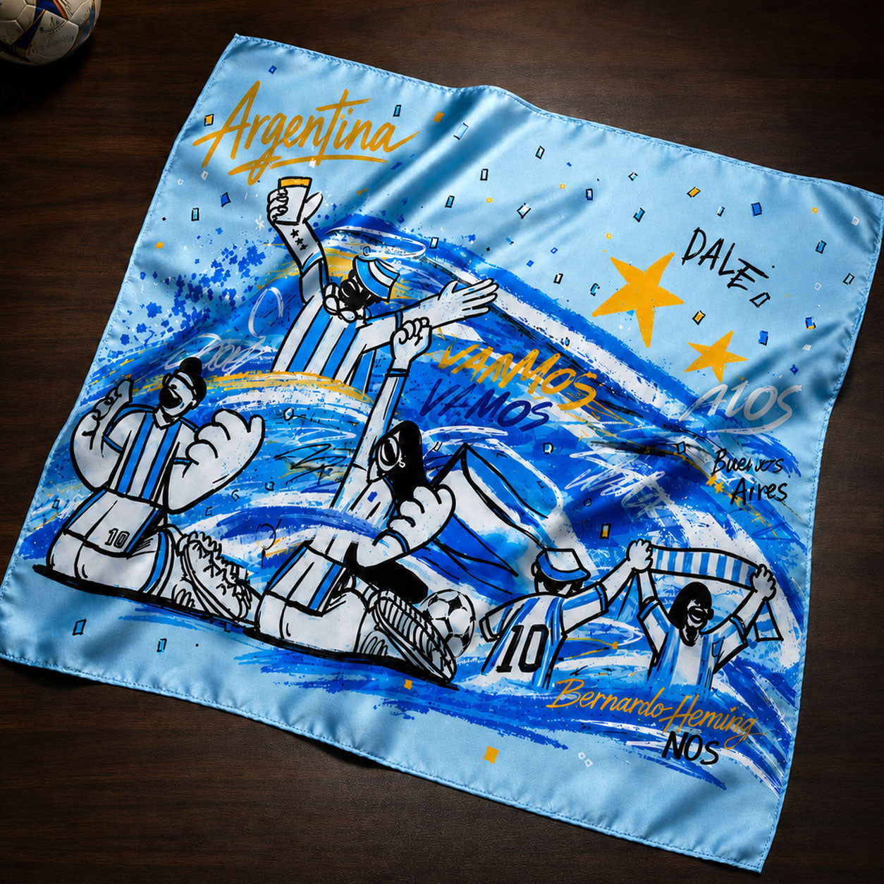 Custom Argentina World Cup Silk Bandana