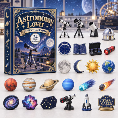 CHRISTMAS KICKOFF 40% OFF - Astronomy Lover Advent Calendar 2026 - 24-Day Festive Countdown, Acrylic Charms Blind Box - Gift For Outdoor Hobby Lovers AC0HA248