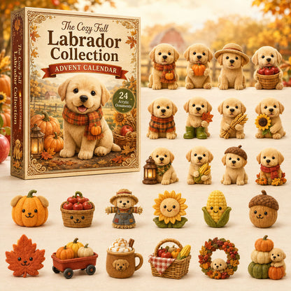CHRISTMAS KICKOFF 40% OFF - Autumn Labrador Advent Calendar 2026 - 24-Day Festive Countdown, Acrylic Charms Blind Box - Gift For Labrador Lovers AC0TH030