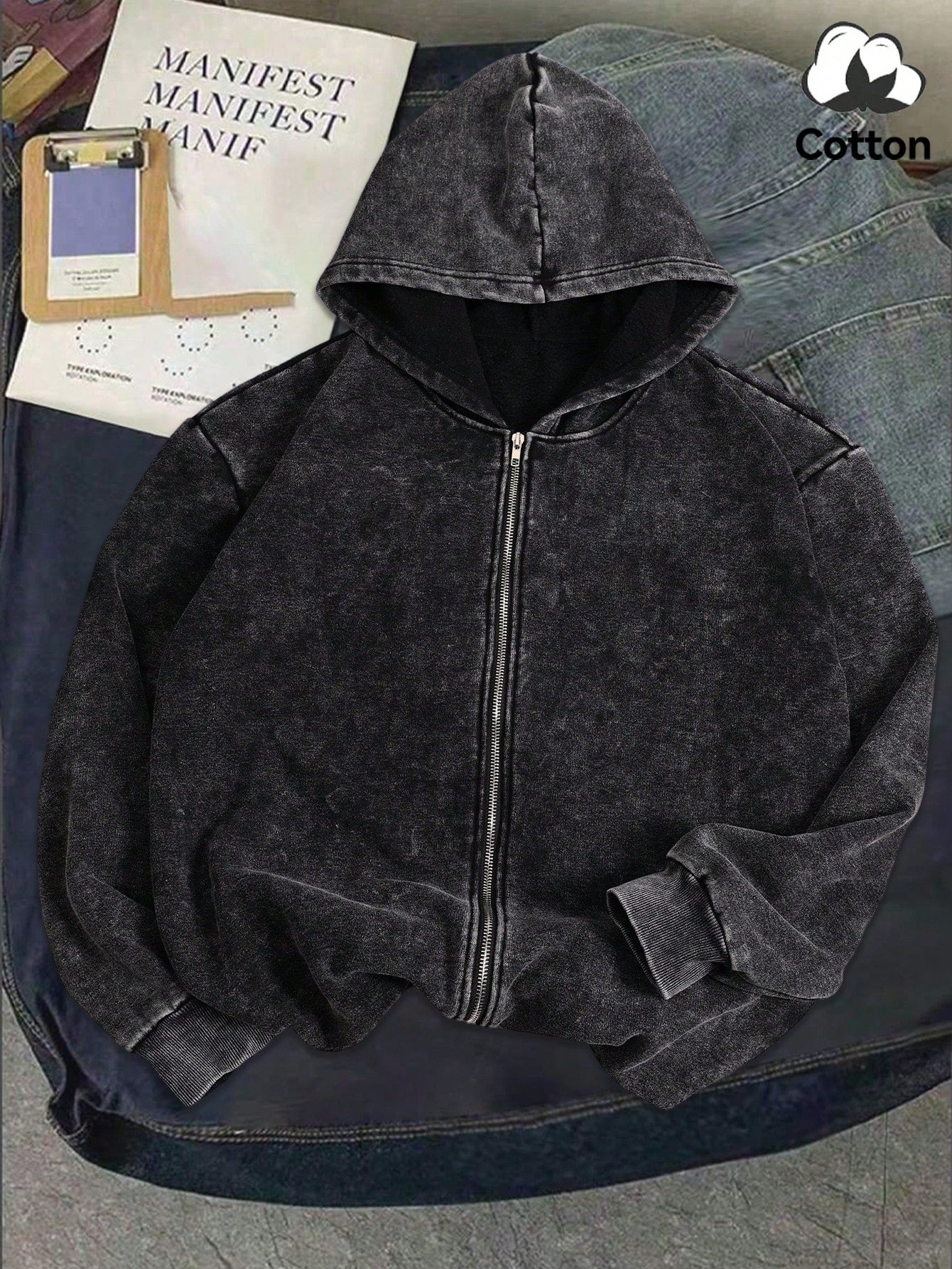 Autumn And Winter “It Is What It Is” Pattern Men’s Hoodie