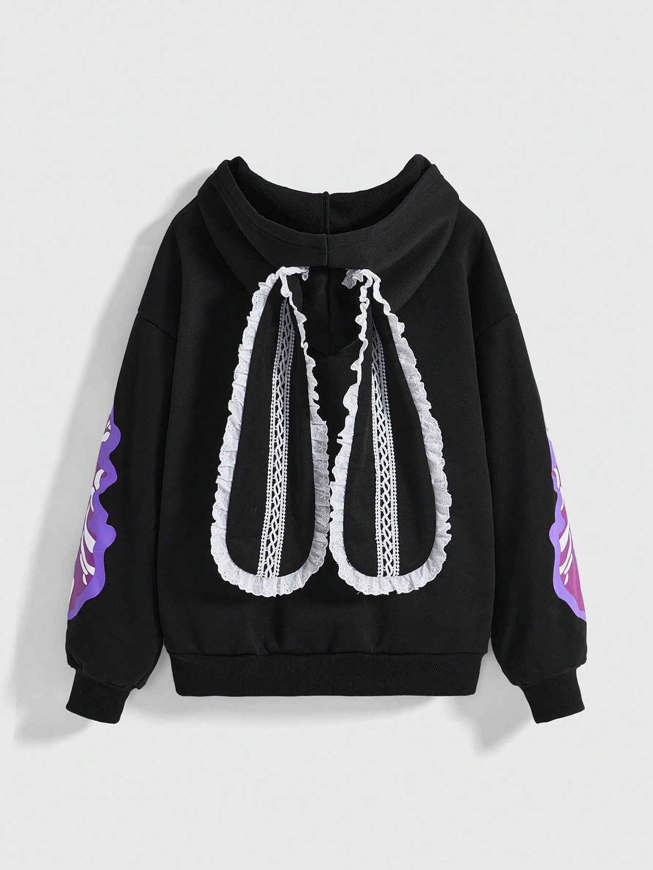 Avant Bizarre Skeleton Rabbit Ear Hoodie