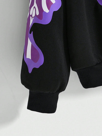 Avant Bizarre Skeleton Rabbit Ear Hoodie