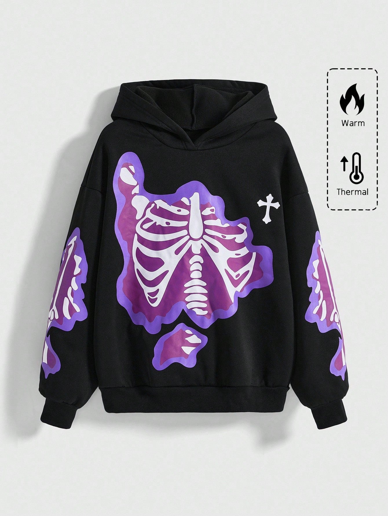 Avant Bizarre Skeleton Rabbit Ear Hoodie