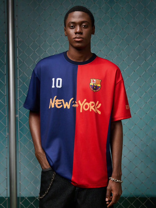 Barcelona x  Travis Scott Retro Blokecore Contrast Sports Jersey