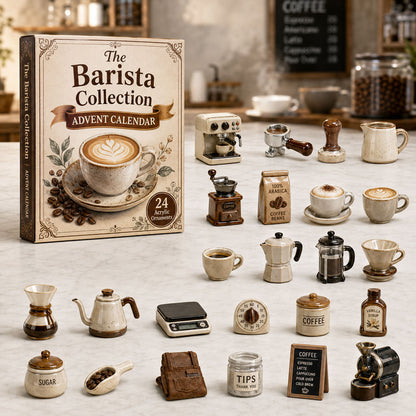 CHRISMAST KICKOFF 40% OFF - Barista Coffee Craft Advent Calendar 2026 - 24-Day Festive Countdown, Acrylic Charms Blind Box - Gift For Coffee Lovers AC0TH159