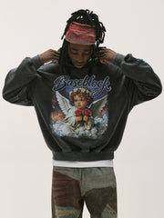 Baseblock Vintage Cherub Graphics Hoodie